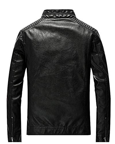 Runyue Giacca da Uomo Giubbotto da Motociclista in...