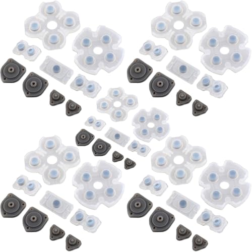 5 Set Silicone Conductive Rubber Pads for PS4 Controller Buttons Repair Replacement Part