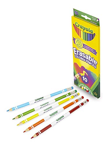 Crayola Erasable Colored Pencils, 10 Count, School Supplies
