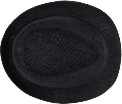 CLOTHERA Kids Fedora Round Hat with Black and Red Bow tie (Black, Medium) 2