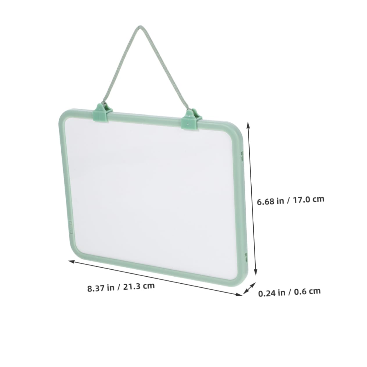 SHINEOFI Lot de 2 Tableaux Blancs Effaçables à Sec Cordelette Suspendue en Plastique, Résistants à L'usure, pour Bureau et Étudiants