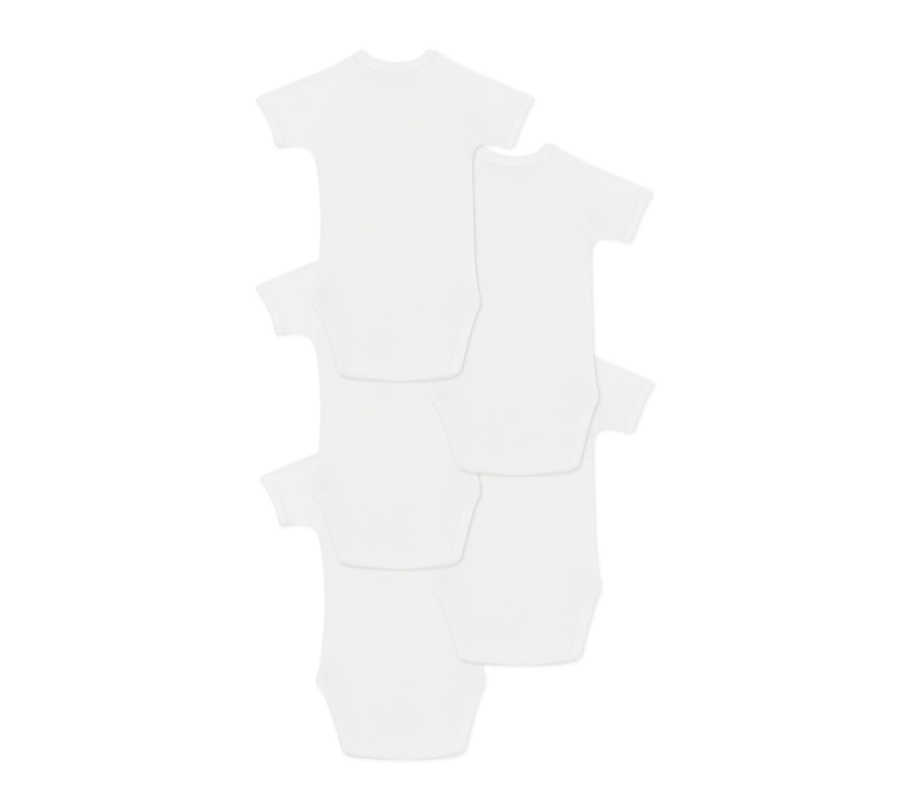Petit Bateau Body dziecięce z krótkim rękawem (5 sztuk) Unisex, Wariant 1, Prematuro