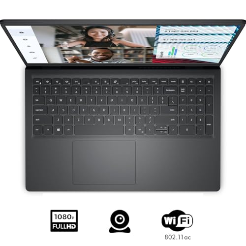 Image of Dell 15 15.6 inch Laptop Computer for Home and Business Student, 13th Gen Intel 5-Core CPU, 4GB DDR4 RAM, 1TB PCIe SSD, Vostro 3530 120Hz FHD, WiFi, RJ45, Type-C, HDMI, Windows 11 Pro