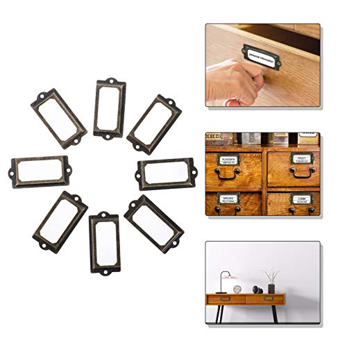 ULTECHNOVO 30 Peças de Ferro Antigo Moldura Titular Do Cartão Copo Puxar Alça Gaveta Caixa Estante P