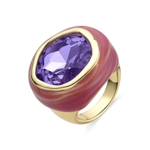 LUXENTER Anillo Mantis acabado oro 18k