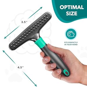 Dog rake deshedding dematting Brush Comb - Undercoat rake for Dogs, Cats, matted, Short,Long Hair Coats - Brush for Shedding, Double Row Stainless Steel pins - Reduce Shedding by 90% (Green) Dog rake deshedding dematting Brush Comb – Undercoat rake for Dogs, Cats, matted, Short,Long Hair Coats – Brush for Shedding, Double Row Stainless Steel pins – Reduce Shedding by 90% (Green)