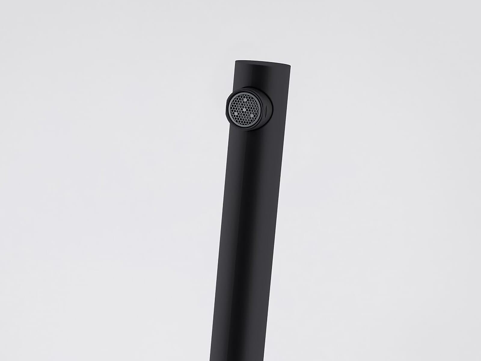 FRANKE 115.0693.393, Grifo del fregadero de la cocina Lina L, Negro mate