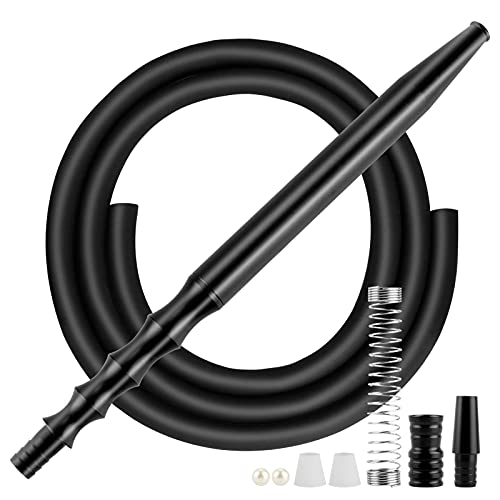 vitutech Shisha Schlauch Set, Shisha Zubehör Set mit M16 Gewinde Schlauchadapter+18/8 Schliff Endstück +Mundstück…