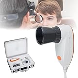 【5,0 Megapixel】 LED-Beleuchtung um das Objektiv; 5,0-Megapixel hochauflösender CCD-Sensor, dedizierter DSP-Bildprozessor, One-Shot-Taste und digitale Pausenaufnahme; Fokus kann angepasst werden, um die klarsten diagnostischen Iris-Farbbilder zu liefern