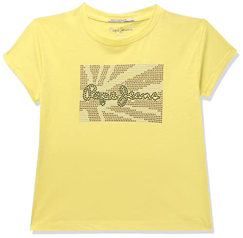 Image of Pepe Jeans Girl's Solid Regular Fit T-Shirt