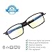 GAMEKING ULTRA 8001 Blue Light Blocking Computer Glasses Gaming Glasses Stylish Lightweight Amber Tint Lens Relieve Eye Strains Eye Fatigue Dry Eyes Headache Sleep Better - No Magnification