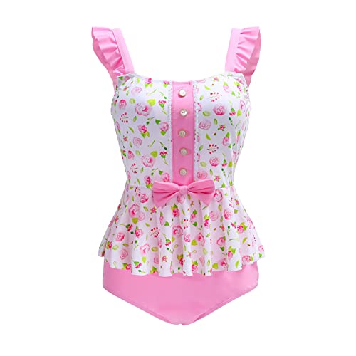 Littleforbig Modest Kawaii One Piece Swimwear Bathing Suit Swimsuit – Vintage Rose and Sweets4