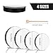 DIRBUY 4PCS Hand Drum - Wood Frame Hand Drum - 10inch 8inch 6inch 4inch Percussion Musical Instrument with Drum Stick