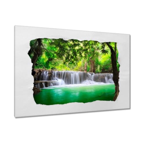 Toile cascade de Thaïlande 90x60 cm pour illuminer un mur sombre