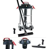 KRAFTVOLL: Durch den neuartigen Hocheffizienz-Motor mit einer Leistung von 1200 Watt erreicht dieser Nass- und Trockensauger eine extreme Saugkraft von bis zu 15 kPa, sodass auch grobe Verschmutzungen im Handumdrehen entfernt werden. Aufgrund des hohen Wirkungsgrades sparen Sie Strom, Geld und schonen auch noch die Umwelt!