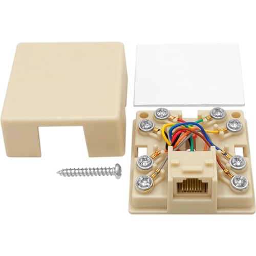 NECABLES RJ31X Phone Jack Terminal 8 Screw 8P8C Hembra miniatura 2