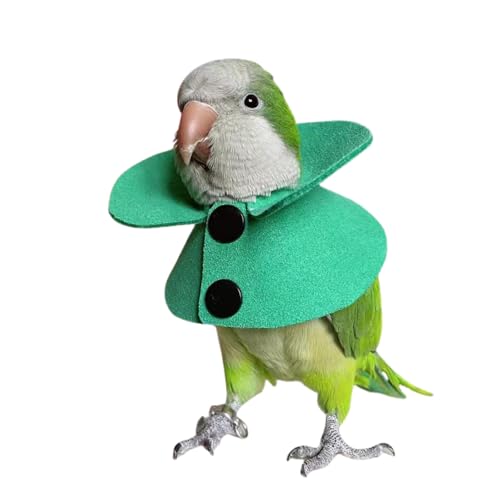 Image of Pet Parrot Anti-bite Elizabethan Collars, Anti-Grab Feather Plucking Wound Healing Safety Recovery Collar Cones for Budgerigar Lovebird Conure Cockatiel Cockatoo Random Color (M)