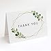 Watercolor Foliage Thank You Card -Elegant Design Thank you Greeting Card Bulk, Includes 40 Pack Blank Note Card,Envelopes and Stickers-Perfect For Wedding, Baby shower, Business,Bridal