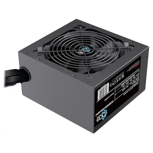 Ace Power - Alimentatore switching ATX da 750 W, alimentatore per PC desktop, ventola silenziosa da 120 mm, 8 pin 12 V (4+4), PCI-E 6+2 pin, 6 x SATA - Alimentatore - Immagine 1