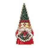 Mill Hill Gnome with Wreath Counted Cross Stitch Ornament Kit 2022 Jim Shore Santa Gnomes JS202212