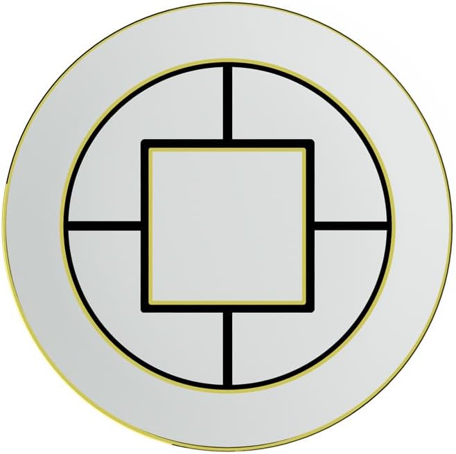 Villeroy & Boch MetroChic Dessert/Breakfast Plate, 8.75 in Diameter, White/Black/Gold