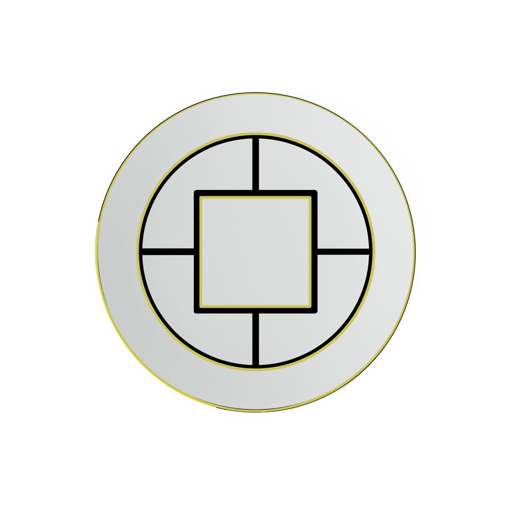 Villeroy & Boch MetroChic Dessert/Breakfast Plate, 8.75 in Diameter, White/Black/Gold