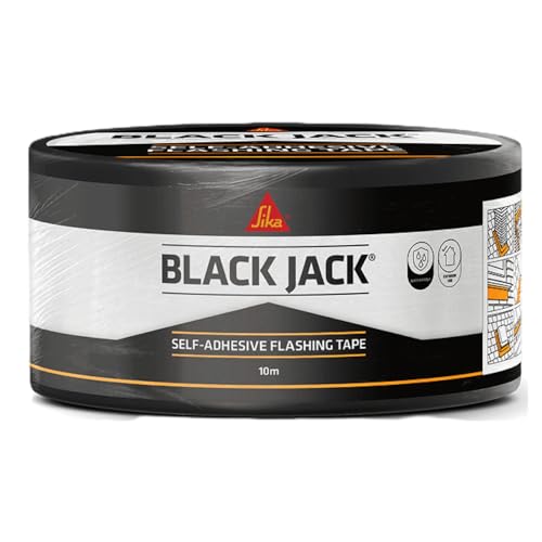 Sika Everbuild Black Jack Strong Self Adhesive Flashing Tape Natural Lead-Look Finish 75mm x 10m