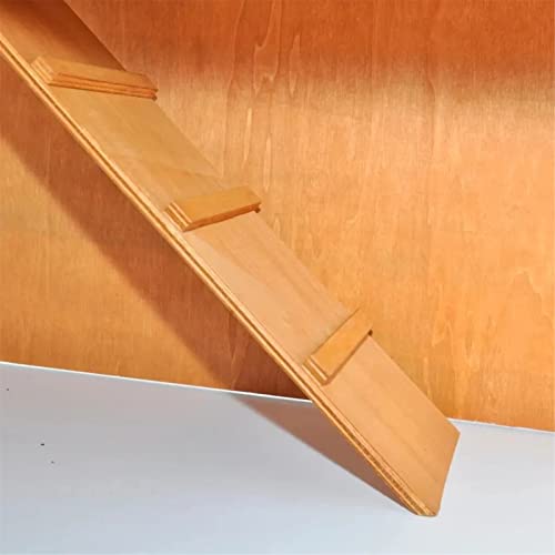 Hühnerstall Belüftete Rampenschlösser Massivholz Kaninchenstall für Hühner Enten und kleine Haustiere 93x60x97cm (Color… – Bild 7