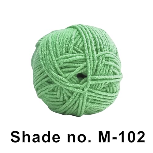 Image of VCR 4 Ply Dusty Green Yarn, 100 Grams Hank, 190 Meters Length, Acrylic Ball for Crochet and Knitting, Soft Crosia Threads, Pack of 1 Yarn, Suitable for DIY Crafts