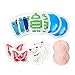 WORLD-BIO Kids Ice Cold Pack for Boo Boo Buddy Kids Injuries, Reusable Children Toddler Ice Pack for Wisdom Teeth, Small Round Gel Packs with Cloth Backing for Headaches, Bruise, Cooling Eye Gel Pads