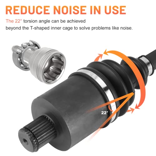 Rear Left & Right Cv Axle Shaft With Wheel Bearing For Polaris Sportsman 450 570 Ho Touring X2 Etx 2014 2015 2016 2017 2018 2019 2020 2021 2022 1332501, 1332656, 1332881 #TOP1