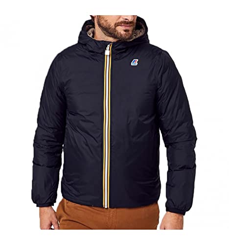 K-Way U Couette réversible bicolore, bleu, XXL