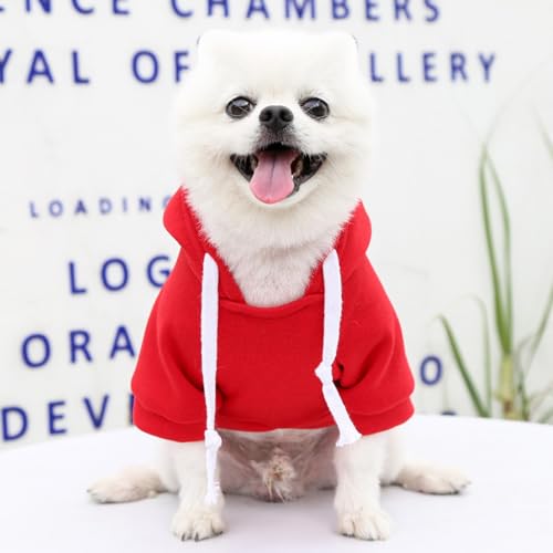 Dog-Hoodie-for-Small-Medium-Large-DogsFleece-Hoodie-for-Dogs-with-Zipper-PocketFall-Winter-Dog-Sweatshirts-Hoodie-for-All-Sized-DogsMRed Dog Hoodie for Small Medium Large DogsFleece Hoodie for Dogs with Zipper PocketFall Winter Dog Sweatshirts Hoodie for All Sized DogsMRed