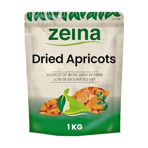 Zeina Dried Apricots with Natural Source of Iron & High in Fibre - Gluten Free & Peanut/Sesame Free Cover