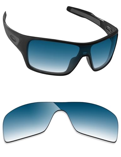 Image of Alphax Blue Gradient Non-polarized Replacement Lenses for Oakley Turbine Rotor OO9307 Sunglasses