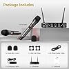 TONOR TW350 Wireless Microphones for Singing,UHF Handheld Dynamic Karaoke Mics& Receiver for Devices with XLR&6.35mm Audio Interfaz, 60 m for Karaoke, Wedding, DJ, Party, Church, TW350 Grey #5