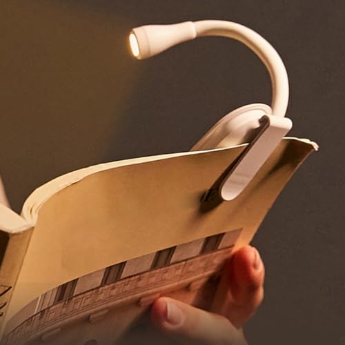 Luz de lectura para libro con clip ajustable y protección ocular 6