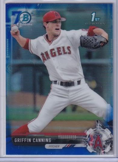 Griffin Canning 2017 Bowman Chrome 1st Prospect 70th Edition Refractor /200 - Baseball Cards