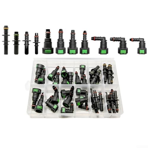 Kit de reparación de línea de combustible con conectores de nailon y codos 2