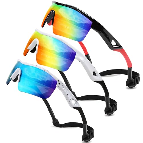 Image of FEISEDY Kids Polarized Sports Sunglasses, TR90 UV400 Baseball Cycling
