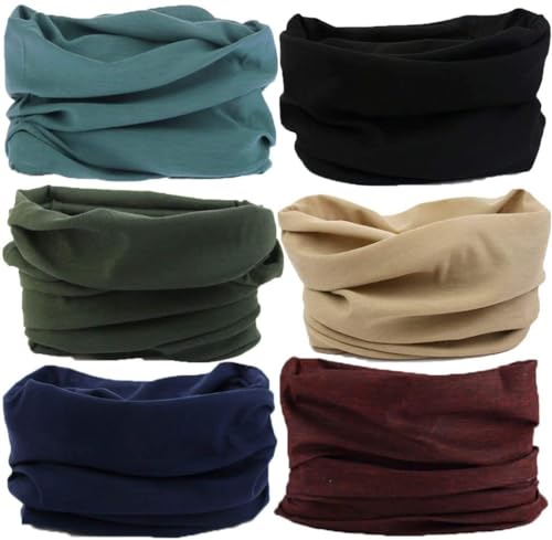 Image of Neck Gaiter for Men Women Headwear Bandana Head Wrap Face Scarf Mask Cover Warmer Balaclava-Seamless & Versatile