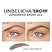 L'Oreal Paris Unbelieva-Brow Longwear Waterproof Tinted Brow Gel, Smudge-resistant, Transfer- Proof, Quick Drying, Easy and quick application with precise brush, Light Brunette, 0.15 fl. oz.