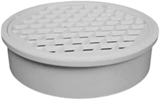 Tuyau de vidange intégré en PVC avec couvercle de vidange de balcon, pour maison, jardin et système de drainage de toit (160 mm) - Blanc