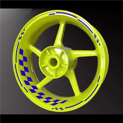 Autocollant de roue moto Yamaha YZF R1 R3 R6 R7 liseré réfléchissant jante 17 pouces