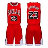  Th-some NBA Maillots de Baloncesto para Niños - Camisetas de Baloncesto NBA Bulls Jordan NO.23,Lakers James NO.23,Warriors Curry NO.30,Chaleco y Pantalones Cortos de Verano para Chicos y Chicas