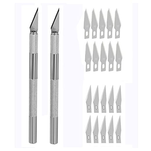 Mlife Manualidades Cuchillo escalpelo Cuchilo de tallar 2 pieza