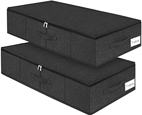 punemi Under Bed Storage Container, 2 Pack Underbed Storage Bags ...