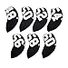Pegciuho 7Pcs Golf Club Headcover Iron Head Cover Wedge Protector Sleeve Traveling, Black