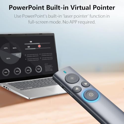 Image of Norwii N95s Presentation Clicker with Digital Laser Pointer for TV Screen