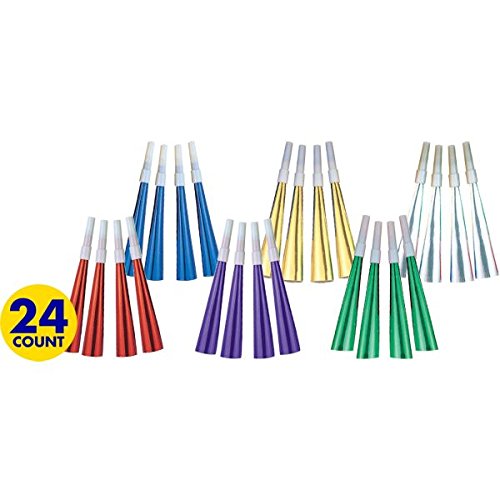 Amscan High Count Horns, 9', Multicolor